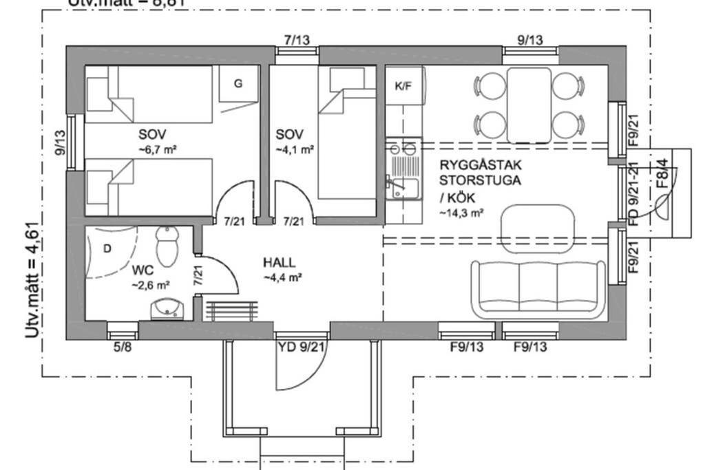Nybyggd Stuga Intill Skogsbrynet - New Built Cottage Next To The Cowberry Forest Mora Zewnętrze zdjęcie